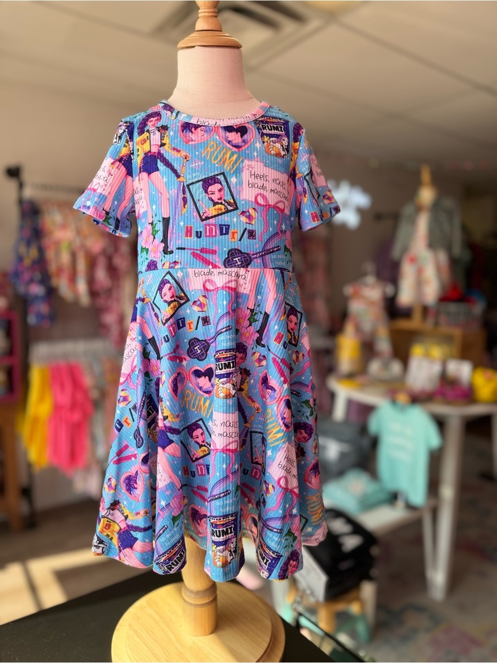 K Pop Demon Hunters Blue Dress Girl’s Size 7